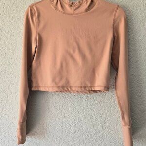 Jasmine Cropped Hoodie Peach